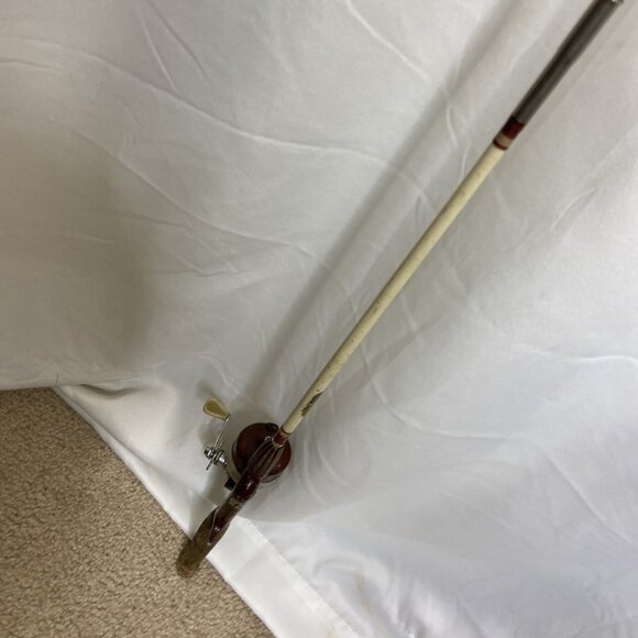 Vintage Shakespeare Wonder Cast 1799 Reel Matching 6' Rod Fishing Working - Picture 7 of 15